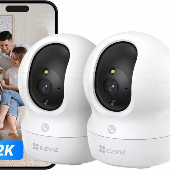 EZVIZ CP1 Pro 2K pack de deux caméras de surveillance WiFi intérieure