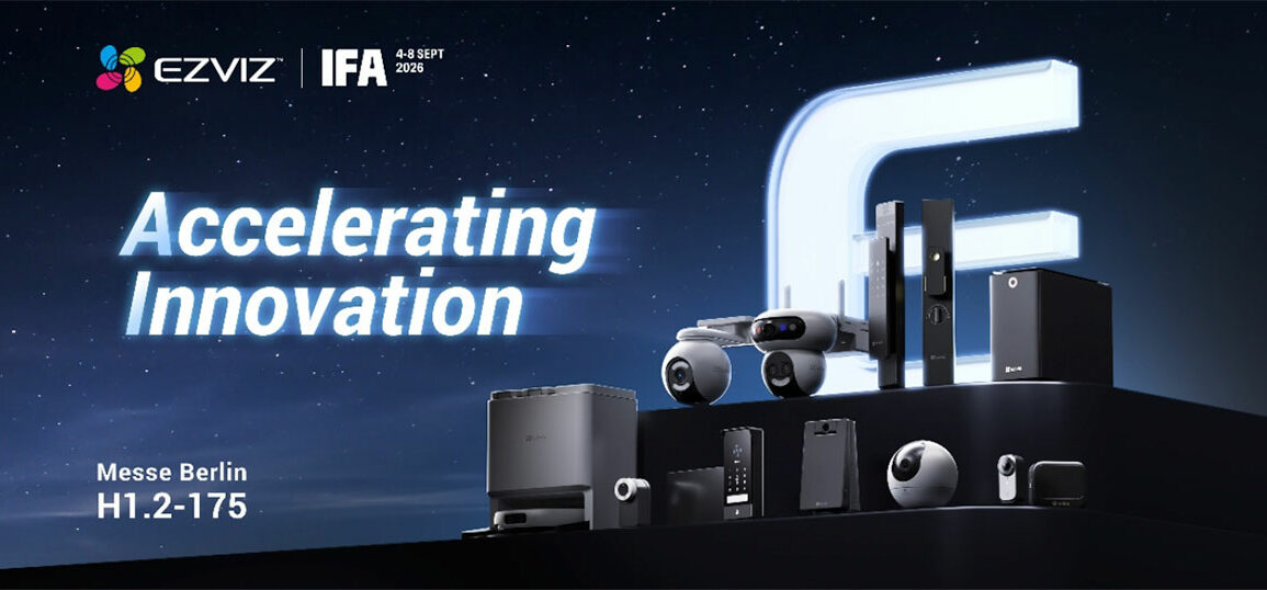 Gamme EZVIZ de sécurité connectée présentée à l'IFA 2026