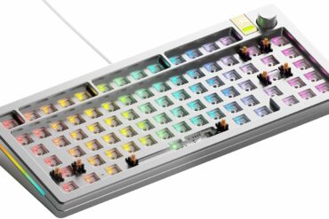 Clavier Glorious GMMK 3 Pro HE Barebones en aluminium argenté