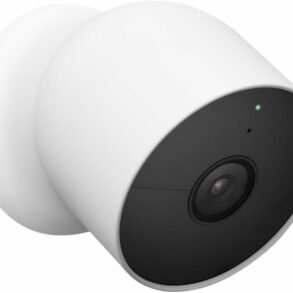 Caméra de surveillance connectée Google Nest Cam blanche