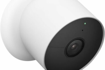 Caméra de surveillance connectée Google Nest Cam blanche