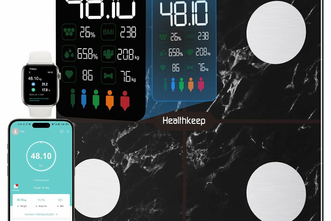 Balance connectée Healthkeep avec écran couleur