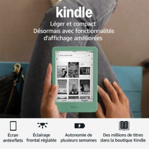 Liseuse Amazon Kindle nouvelle génération 16 Go vert matcha