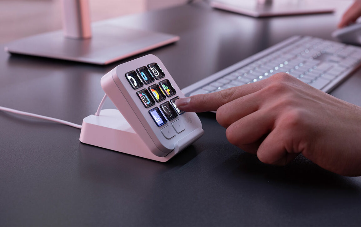 Logitech MX Keypad, pavé de commande à 9 touches LCD pour développeurs et flux de travail IA