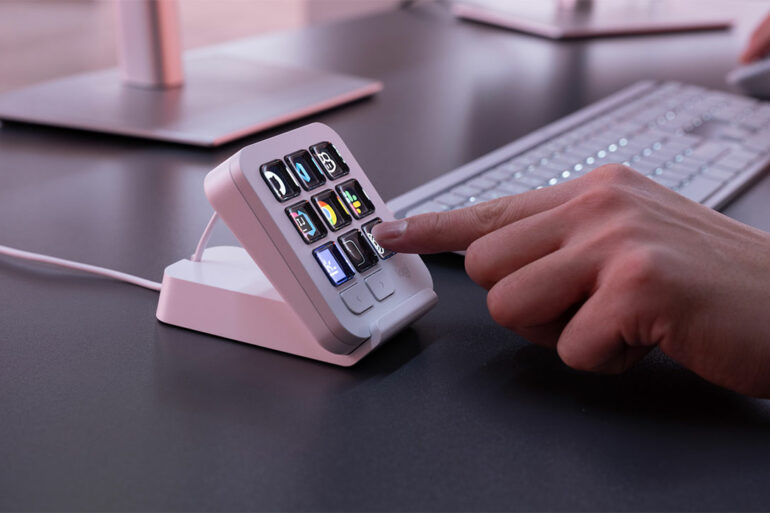 Logitech MX Keypad, pavé de commande à 9 touches LCD pour développeurs et flux de travail IA
