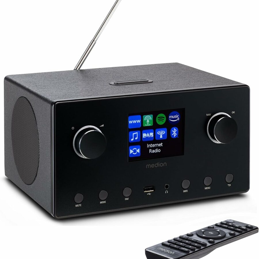 Radio internet MEDION avec WiFi, DAB+, FM et Bluetooth
