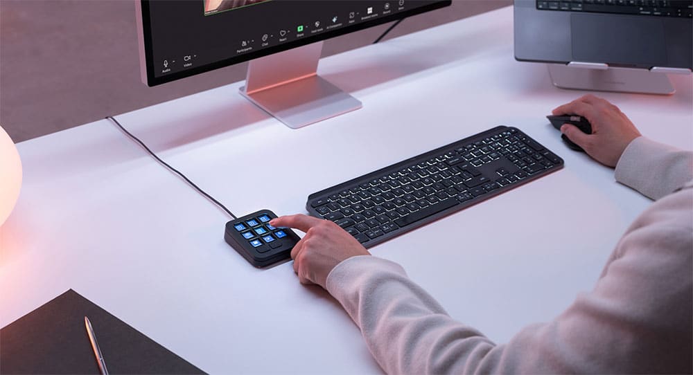 Logitech MX Keypad, pavé de commande à 9 touches LCD pour développeurs et flux de travail IA
