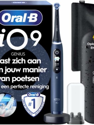 Brosse à dents électrique connectée Oral-B iO Series 9 avec étui de charge