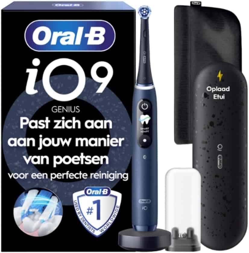 Brosse à dents électrique connectée Oral-B iO Series 9 avec étui de charge