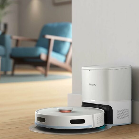 Robot aspirateur laveur Philips Homerun Série 2000 avec station de vidange