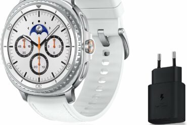 Samsung Galaxy Watch8 Classic 46mm en blanc, montre connectee avec couronne rotative