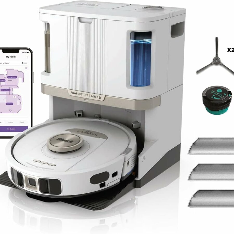 Robot aspirateur laveur Shark PowerDetect en promotion