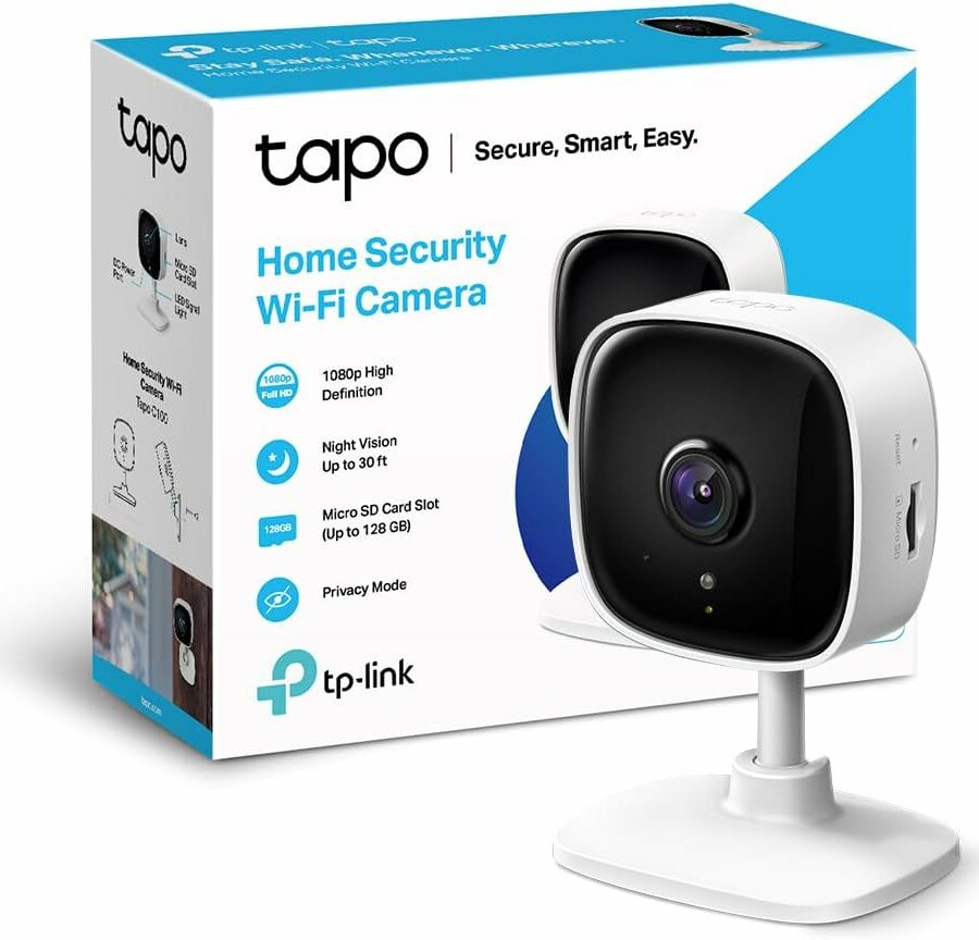Caméra de surveillance WiFi intérieure Tapo C100 blanche