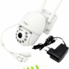 Caméra de sécurité WiFi extérieure Technaxx TX-192 blanche motorisée