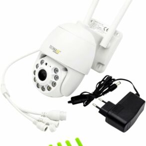 Caméra de sécurité WiFi extérieure Technaxx TX-192 blanche motorisée