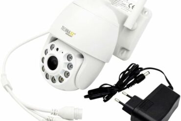 Caméra de sécurité WiFi extérieure Technaxx TX-192 blanche motorisée