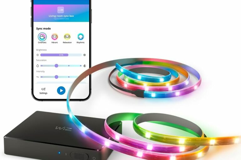 Kit WiZ HDMI Sync Box et ruban LED pour rétroéclairage de télévision