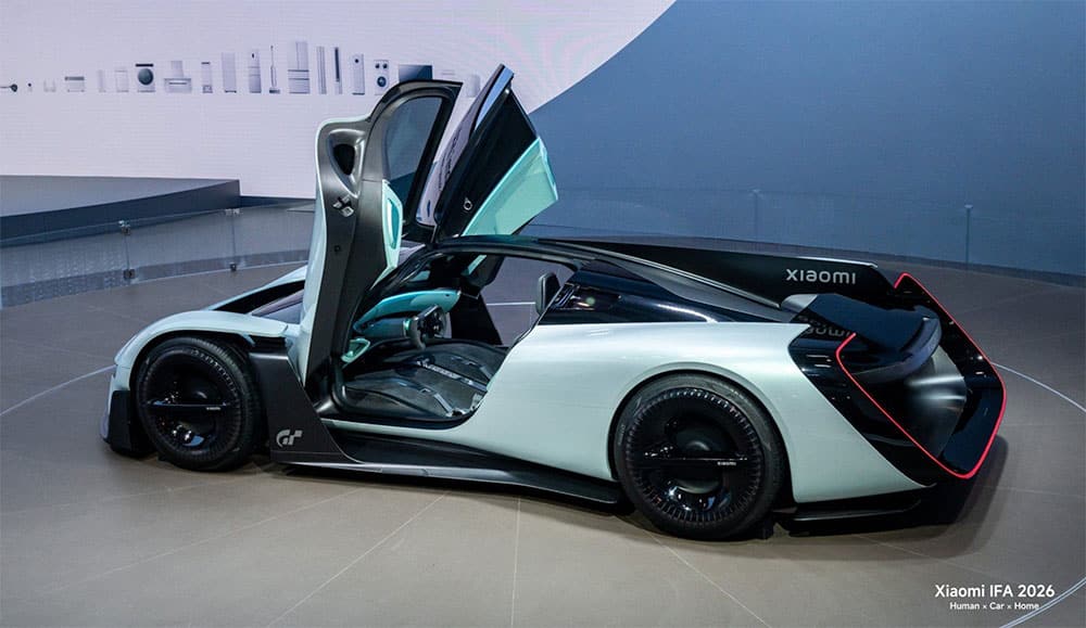 L'hypercar virtuelle Xiaomi Vision Gran Turismo exposée à l'IFA 2026