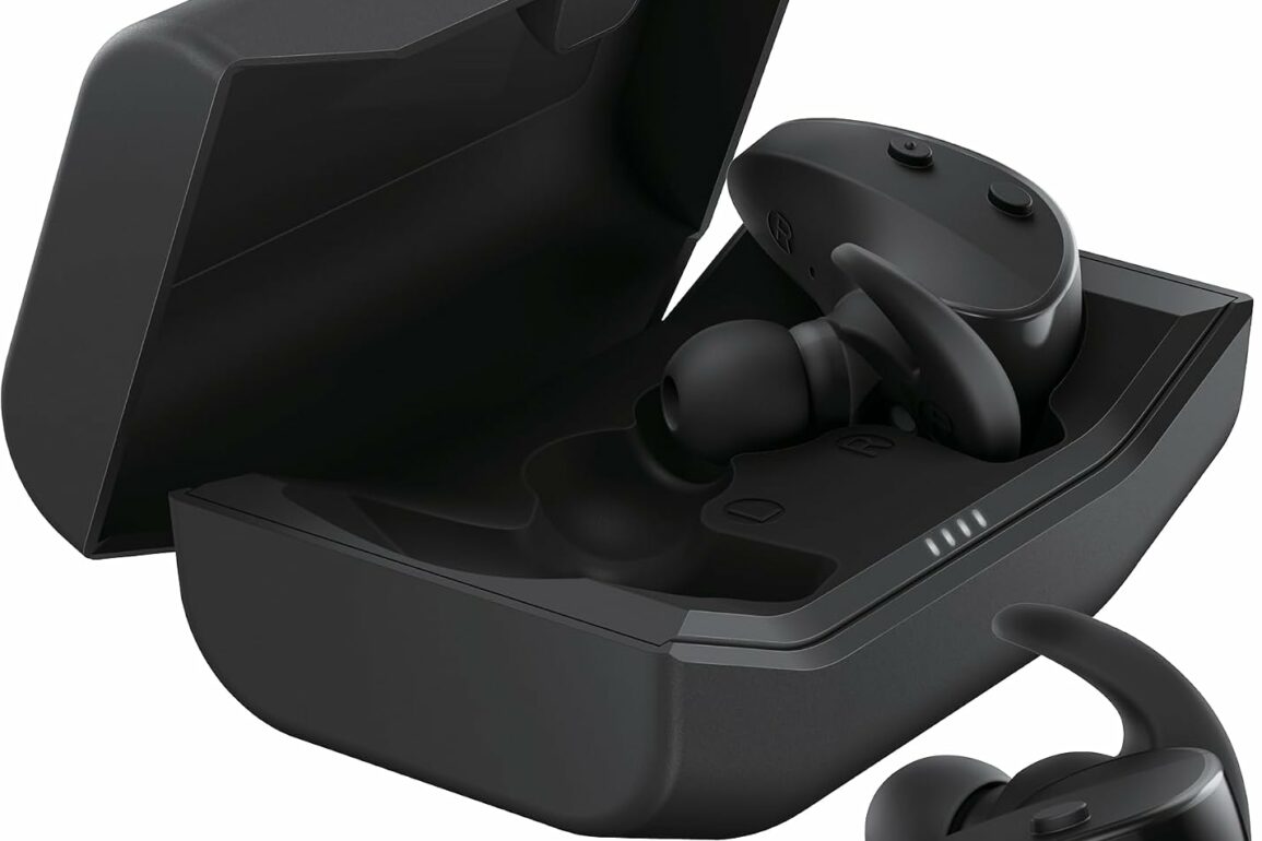 Écouteurs sans fil sport Yamaha TW-ES5A noirs avec boîtier de charge