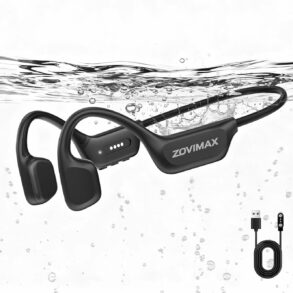 Casque ZOVIMAX a conduction osseuse pour la natation avec lecteur MP3 integre