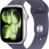 Apple Watch Series 11 GPS + Cellular 46 mm boîtier argent et bracelet Sport Brume Violette