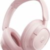 Casque Bluetooth Baseus EH10 NC à réduction de bruit active, coloris rose scintillant