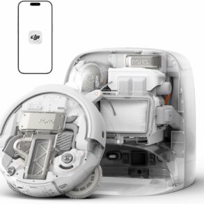 DJI Romo P, robot aspirateur laveur transparent