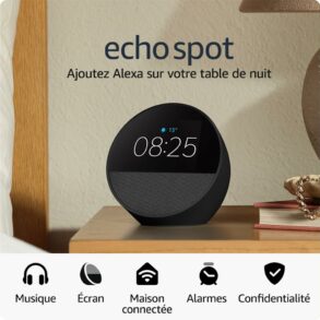 Amazon Echo Spot, réveil connecté avec écran et Alexa