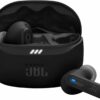 Écouteurs sans fil JBL Tune Beam 2 noirs avec leur étui