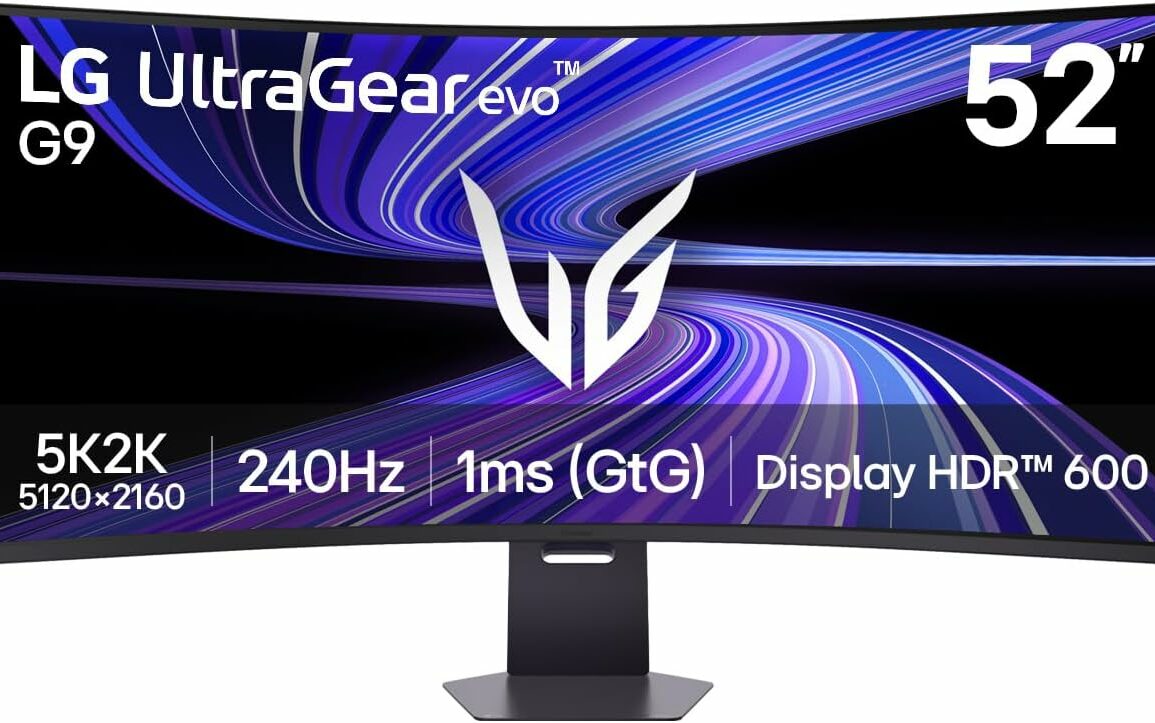 Moniteur gaming incurvé LG UltraGear Evo 52G930B 52 pouces 5K2K