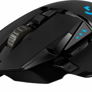 Souris gamer filaire Logitech G G502 HERO noire avec molette et boutons latéraux