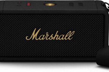 Enceinte Bluetooth portable Marshall Middleton noire et laiton