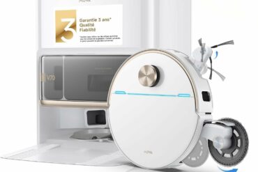 Robot aspirateur laveur MOVA V70 Ultra Complete blanc