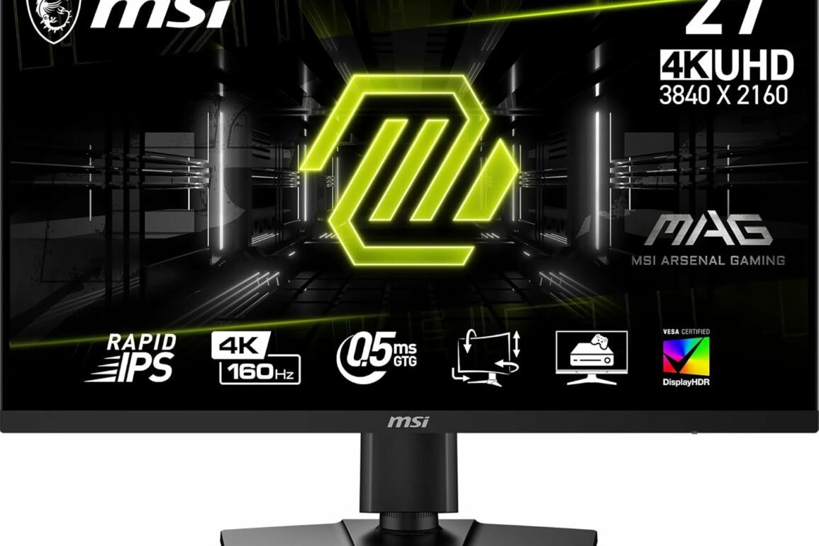 Écran gaming MSI MAG 274UPF E2, dalle Rapid IPS 27 pouces 4K 160 Hz