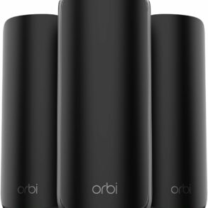 Pack de trois bornes Netgear Orbi 870 Wi-Fi 7 noires