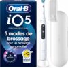Brosse à dents électrique Oral-B iO 5 blanche avec son étui de voyage
