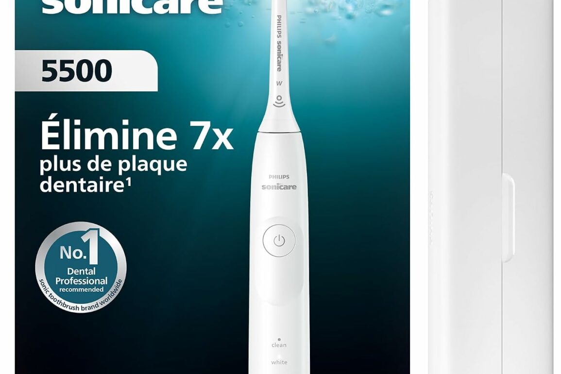Brosse à dents électrique Philips Sonicare 5500 blanche