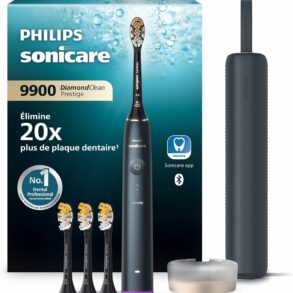 Brosse à dents électrique Philips Sonicare DiamondClean 9900 Prestige bleu nuit avec étui de voyage