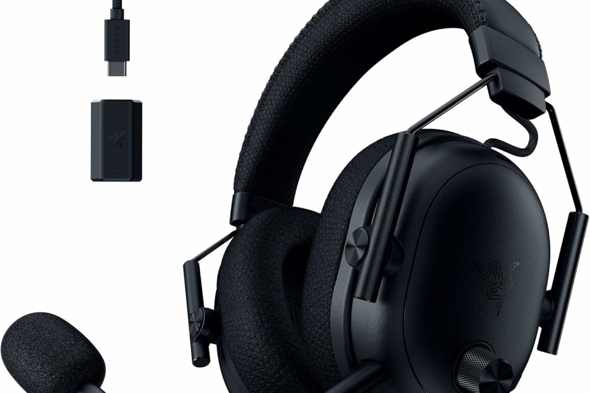 Casque gaming sans fil Razer BlackShark V3 Pro noir avec micro amovible