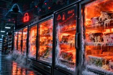 Rayon surgelés de supermarché après la cyberattaque sur les frigos connectés Danfoss