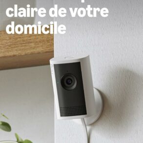 Ring Caméra intérieure Plus 2K, caméra de surveillance sur secteur