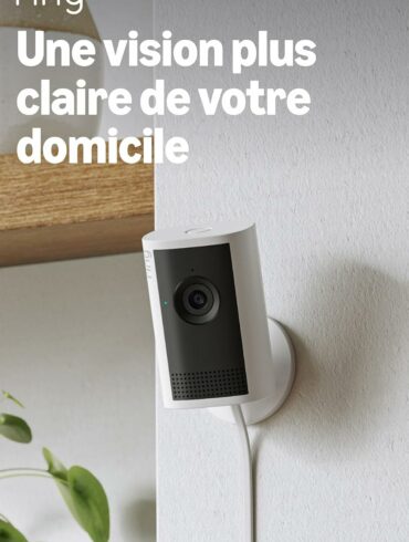 Ring Caméra intérieure Plus 2K, caméra de surveillance sur secteur