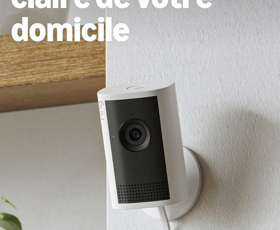 Ring Caméra intérieure Plus 2K, caméra de surveillance sur secteur
