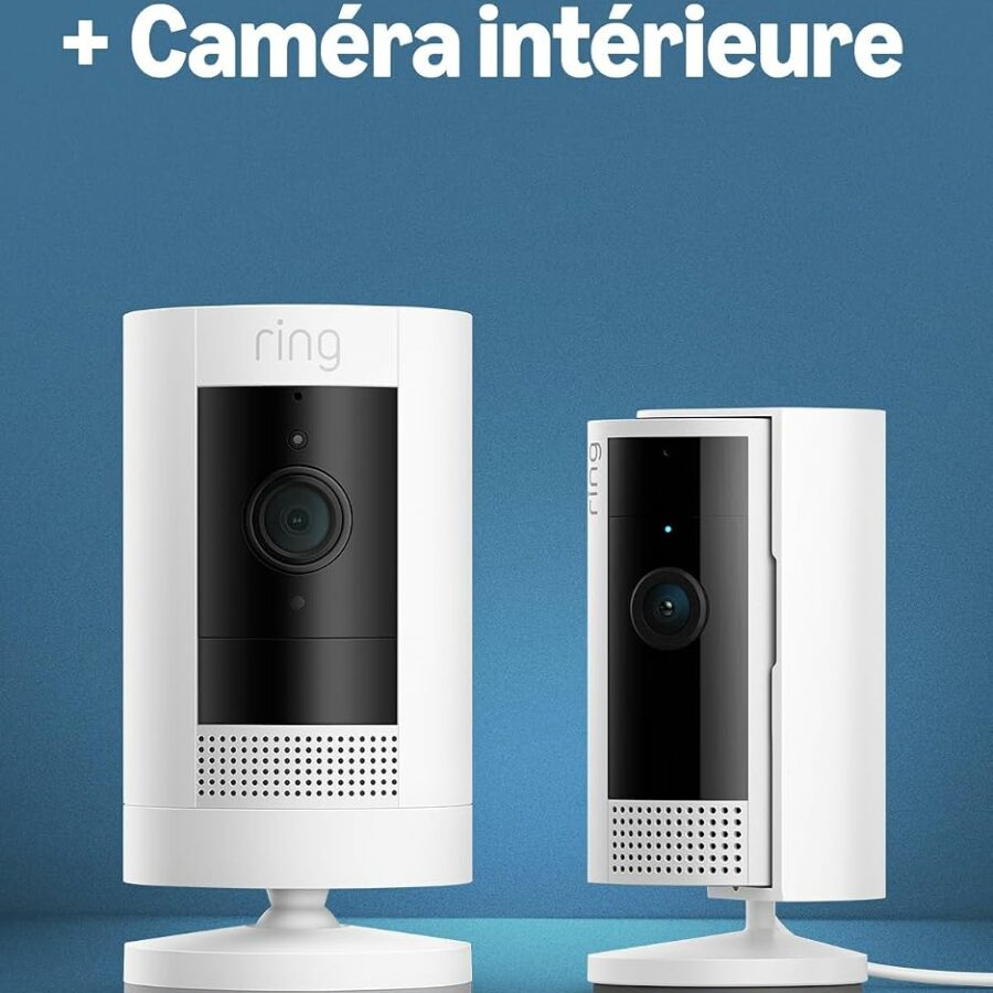 Ring Stick Up Cam + caméra intérieure à 34,99 €
