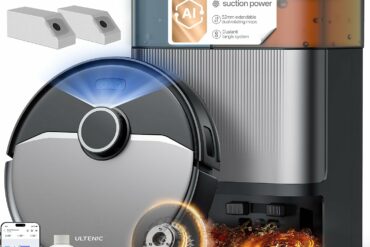 Robot aspirateur laveur Ultenic MX50 avec sa station tout-en-un